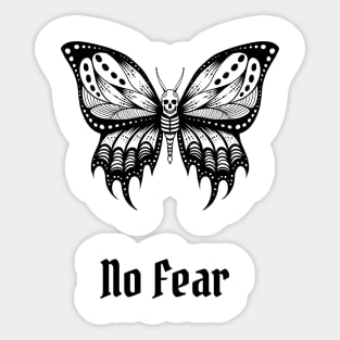 No Fear Butterfly Sticker